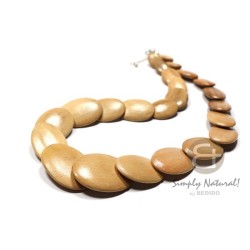 Overlapping Oval Wood Beads...