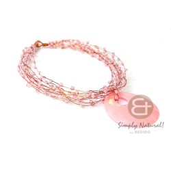 Copper Wire Choker Pink...