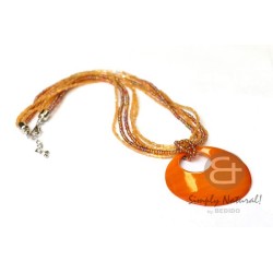 Amber Colored Necklace