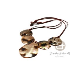 Brown Lip Tiger Shell Necklace